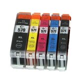 Cartouches d'encre compatibles avec Canon MG5750 - PGI570 CLI571 PG570  CL571 XL