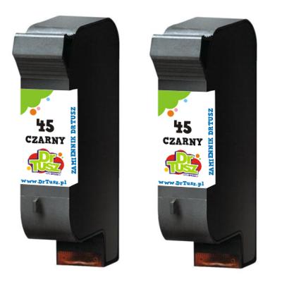 Compatible Ink Cartridges 45 for HP (SA294AE) (Black) (2-pack)