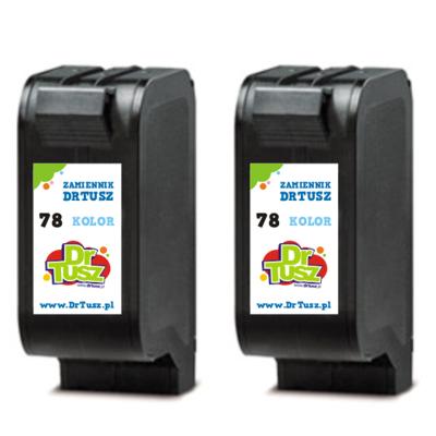Compatible Ink Cartridges 78 for HP (C6578AE-2) (Color) (2-pack)