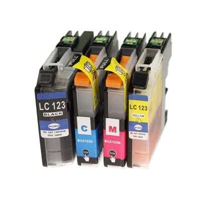 Tiempo de día Ya semiconductor Compatible Ink Cartridges LC-123 CMYK for Brother (LC123VALBP)
