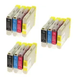 3x Compatible Ink Cartridges LC-1000 CMYK (LC1000VALBP) for Brother DCP-357C