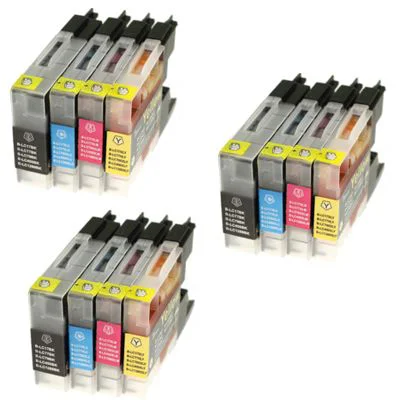 3x Compatible Ink Cartridges LC-1220 CMYK for Brother (LC1220VALBP)