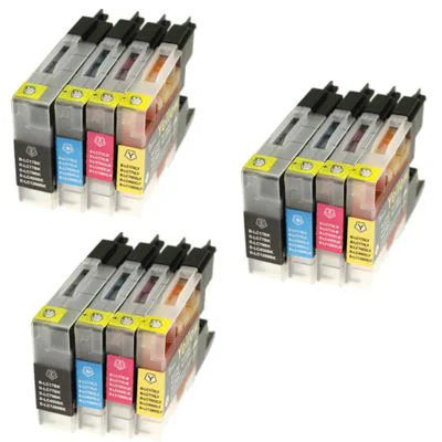 3x Compatible Ink Cartridges LC-1280 XL CMYK for Brother (LC-1280XLVALBP)