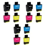 3x Compatible Ink Cartridges LC-900 CMYK (LC900VALBP) for Brother DCP-110C