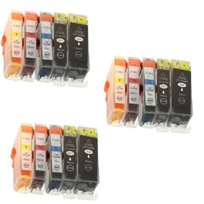 3x Compatible Ink Cartridges PGI-520 BK CLI-521 CMYK for Canon