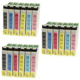 3x Compatible Ink Cartridges T0807 for Epson (C13T08074011) (multi pack)