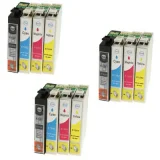 3x Compatible Ink Cartridges T1285 (C13T12854010) for Epson Stylus SX130