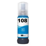 Compatible Ink Cartridge 108 (C13T09C24A) (Cyan) for Epson EcoTank L8050