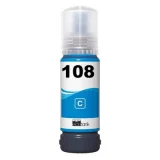 Compatible Ink Cartridge 108 (C13T09C24A) (Cyan) for Epson EcoTank L18050