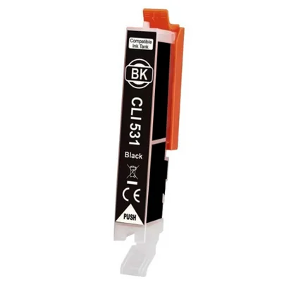 Compatible Ink Cartridge CLI-531 BK for Canon (6118C001) (Black)