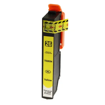 Compatible Ink Cartridge T2634 for Epson (C13T26344010) (Yellow)