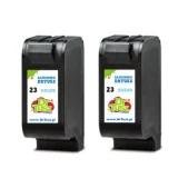 Compatible Ink Cartridges 23 for HP (C1823T) (Color) (2-pack)