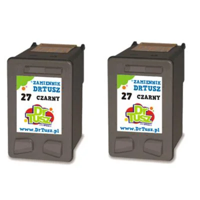 Compatible Ink Cartridges 27 for HP (CC621A) (Black) (2-pack)