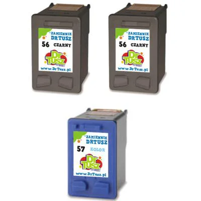 Compatible Ink Cartridges 2x 56 + 57 for HP (SD399AE)