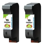 Compatible Ink Cartridges 45 for HP (CC625A) (Black) (2-pack)