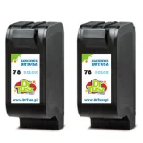 Compatible Ink Cartridges 78 for HP (C8725A) (Color) (2-pack)