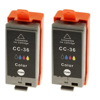 Compatible Ink Cartridges CLI-36 for Canon (1511B018) (Color) (2-pack)