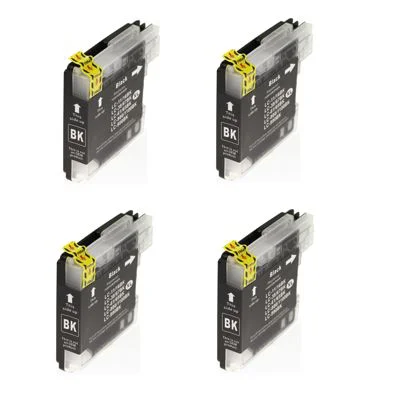 Compatible Ink Cartridges LC-1100 BK for Brother (LC1100BK) (Black) (4xpack)
