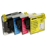Compatible Ink Cartridges LC-1100 CMYK (LC1100VALBP) for Brother DCP-385C
