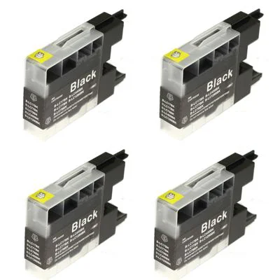 Compatible Ink Cartridges LC-1220 BK for Brother (LC1220BK) (Black) (4xpack)