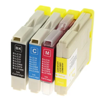 Compatible Ink Cartridges LC-970 CMYK for Brother (LC970VALBP)