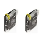 Compatible Ink Cartridges LC-980 BK for Brother (LC980BKBP2) (Black) (2-pack)