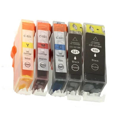 Compatible Ink Cartridges PGI-520 BK CLI-521 CMYK for Canon