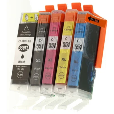Compatible Ink Cartridges PGI-550 CLI-551 CMYK for Canon (6509B013A)