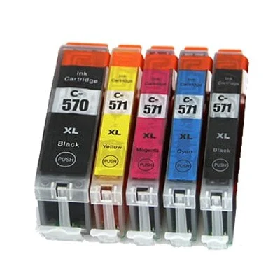 20 x Pack Canon PGI 570 XL Ink Cartridge, CLI 571 XL Compatible PGI570XL,  CLI571XL - Non Oem-Canon Pixma MG Printer Cartridge, TS-Premium