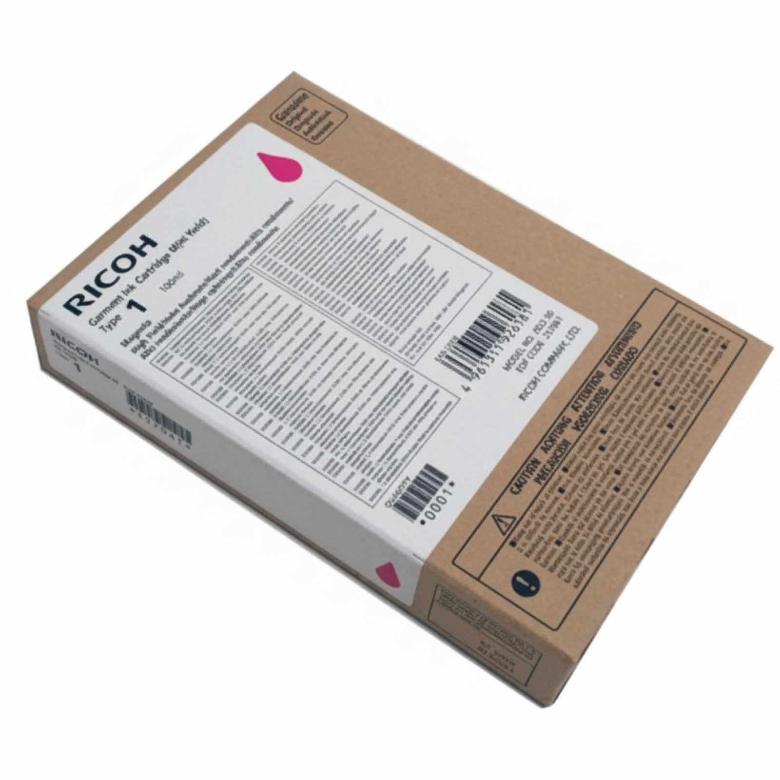 Original OEM Ink Cartridge Ricoh Garment Type 1 (35ml) (257065) (Magenta)