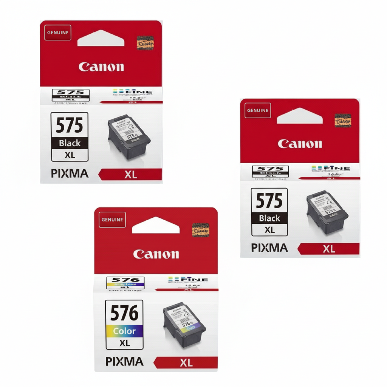 Original OEM Ink Cartridge Canon 2x PG-575 XL + CL-576 XL (5437C004) (set)