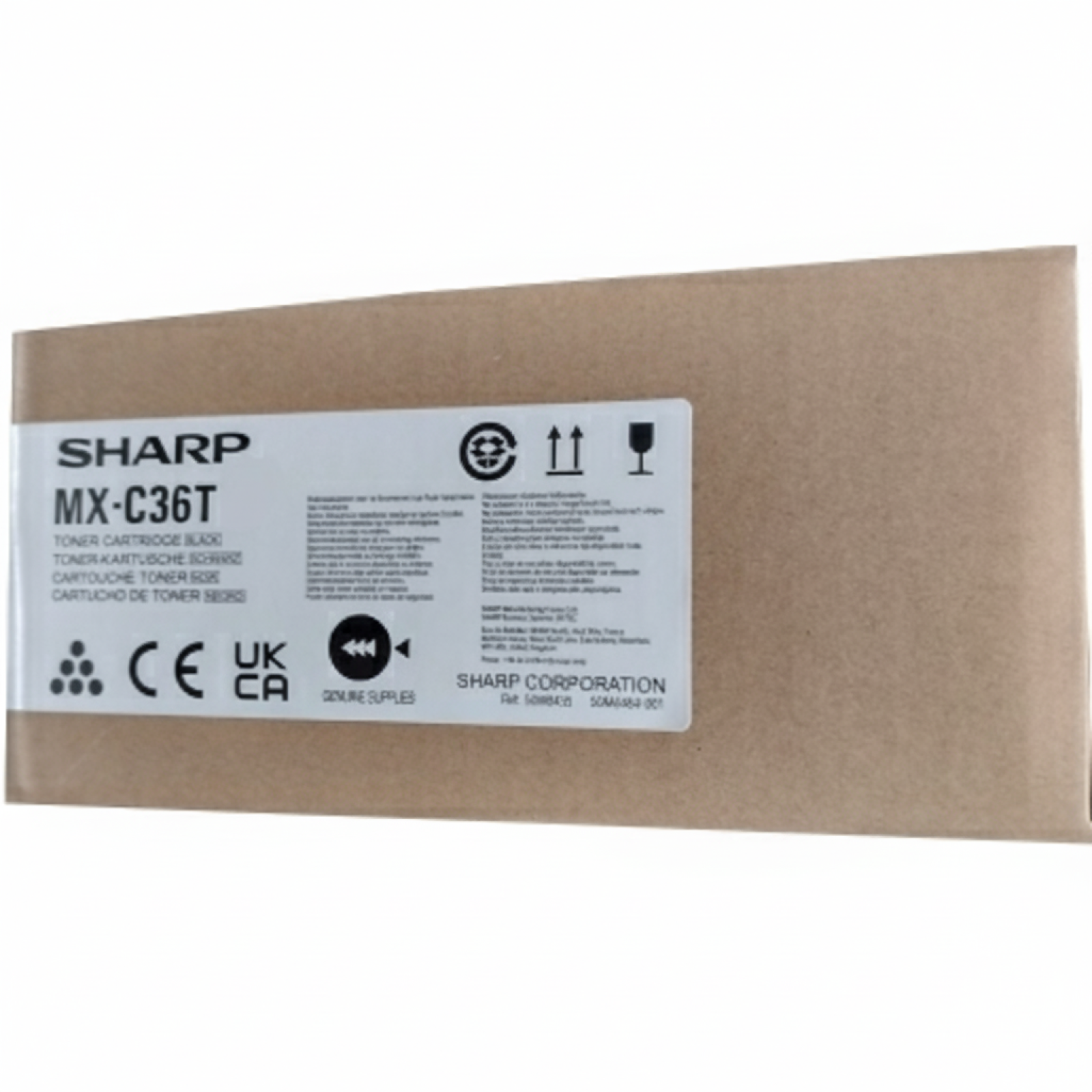 Original OEM Toner Sharp MX-C36TB (MXC36TB) (Black)