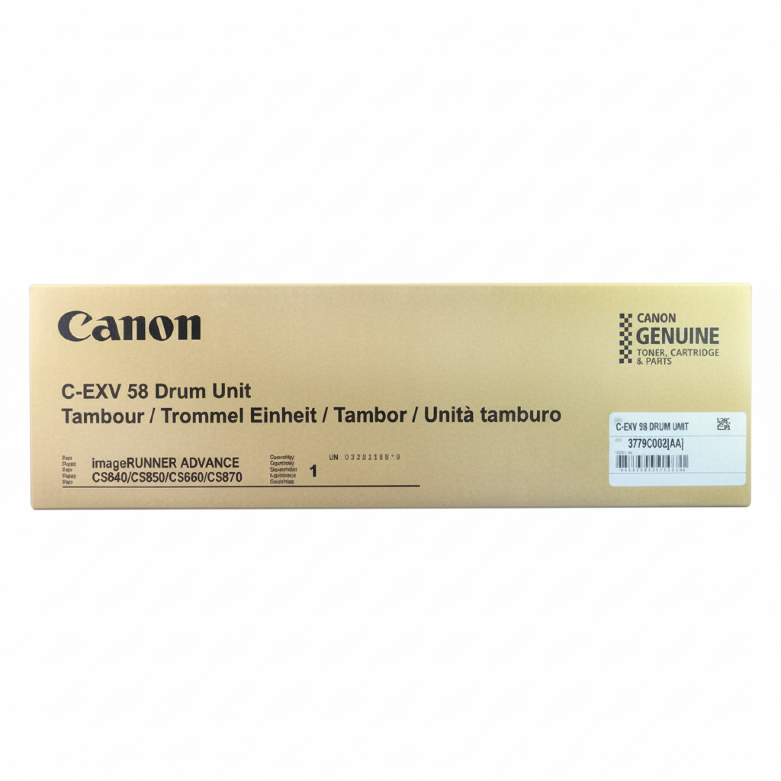 Original OEM Drum Unit Canon C-EXV 58 CMYK (3770C002)