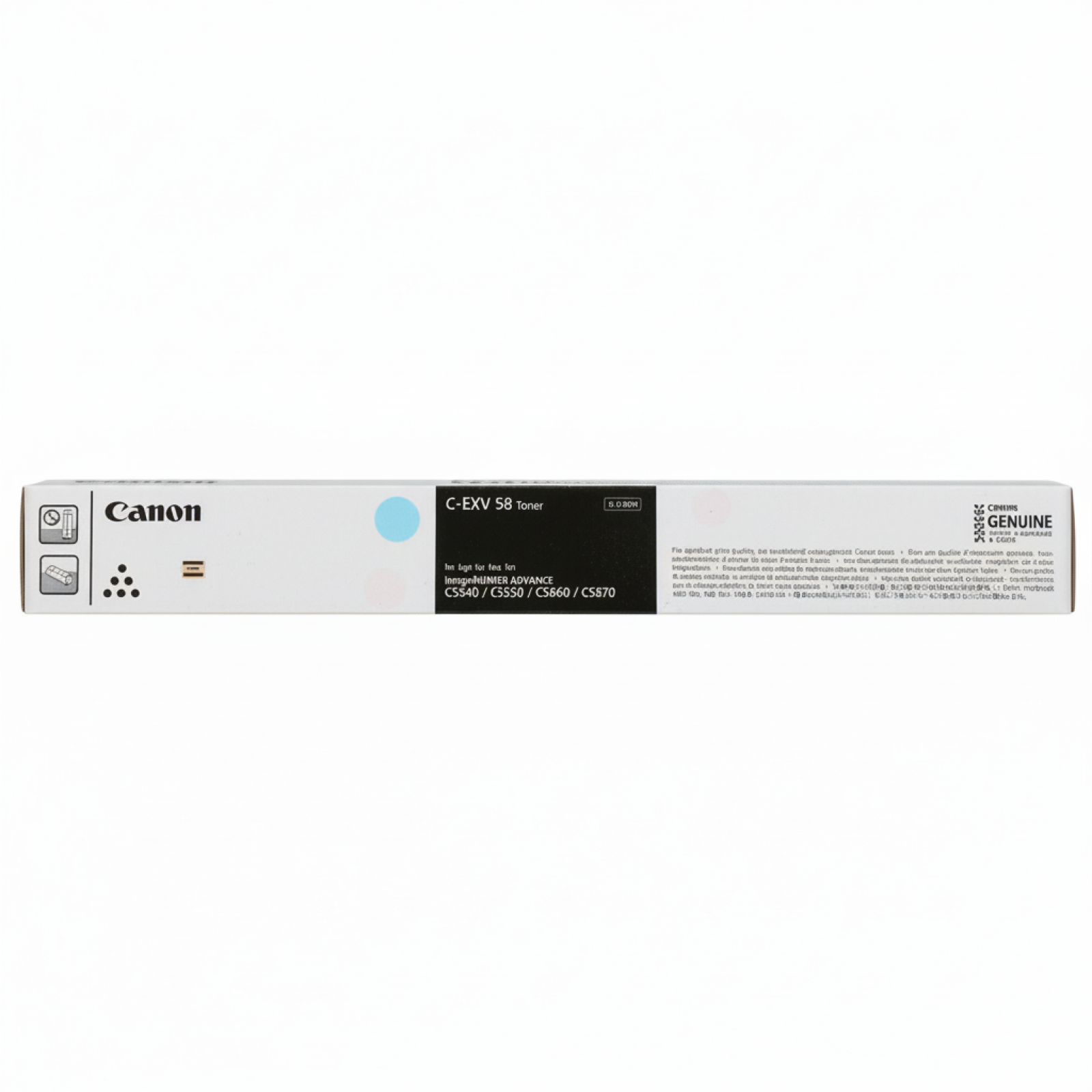 Original OEM Toner Canon C-EXV 58L C (3767C002) (Cyan)