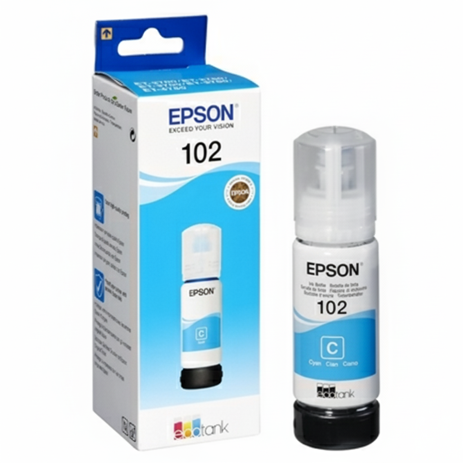 Original OEM Ink Cartridge Epson 102 (C13T03R240) (Cyan)