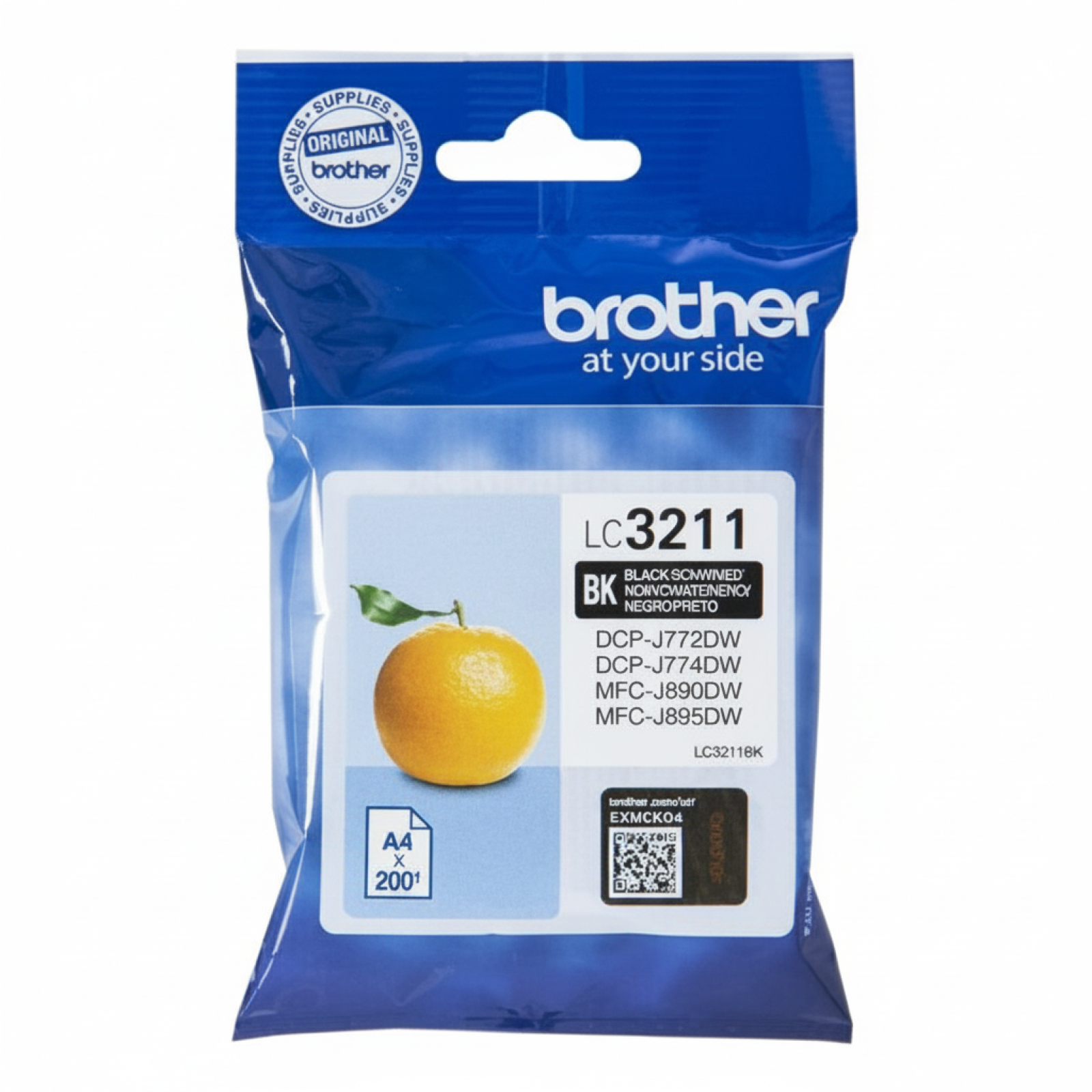 Original OEM Ink Cartridge Brother LC-3211 BK (LC3211BK) (Black)