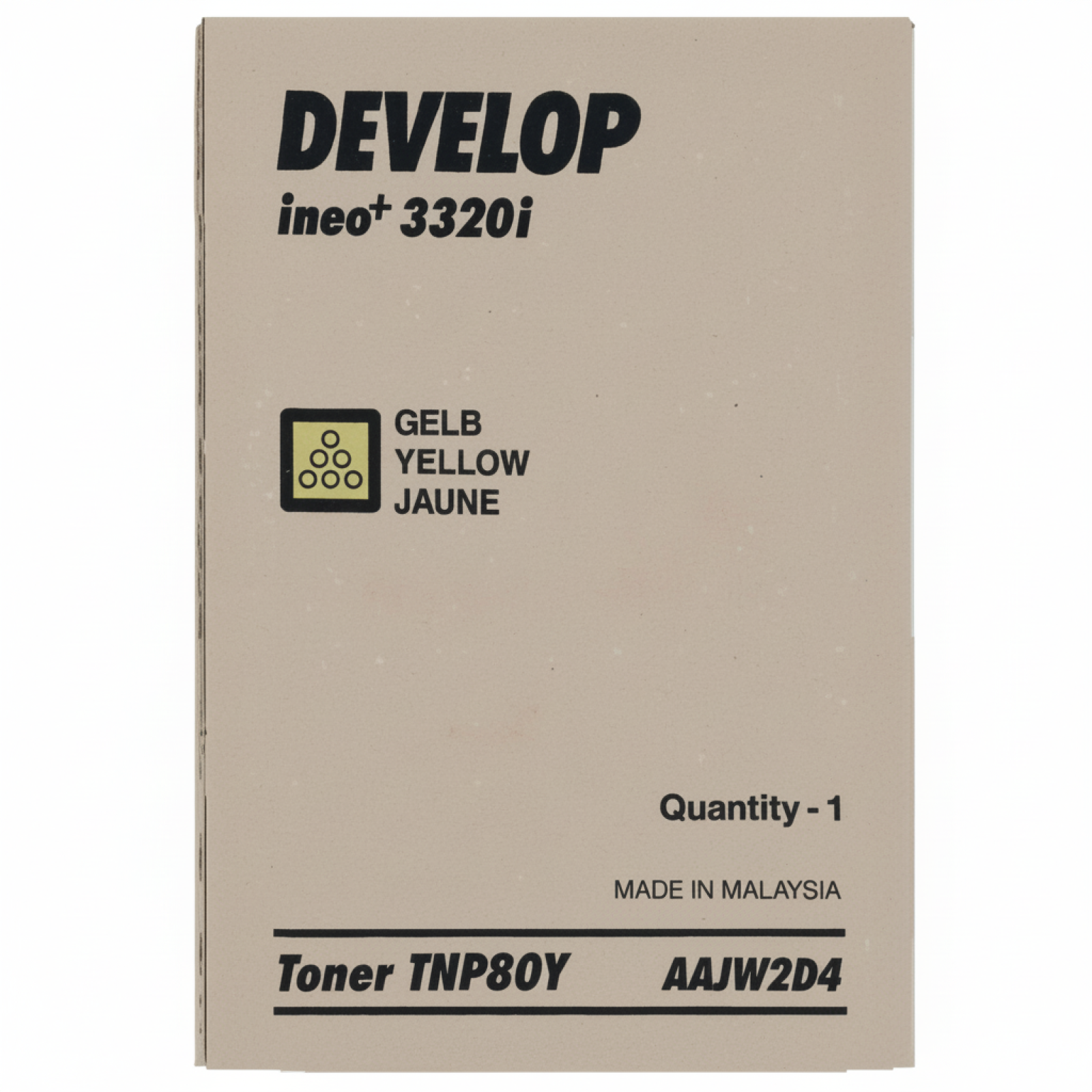 Original OEM Toner Develop TNP-80Y (AAJW2D4) (Yellow)