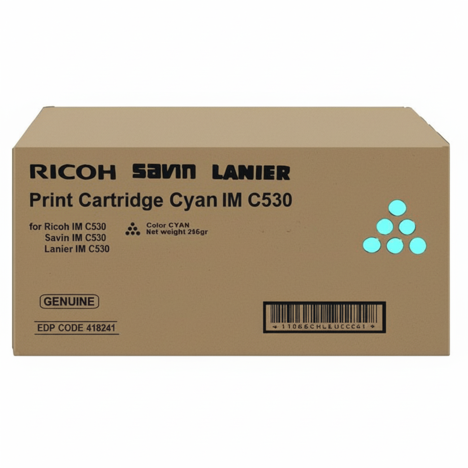 Original OEM Toner Ricoh IM C530 (418241) (Cyan)