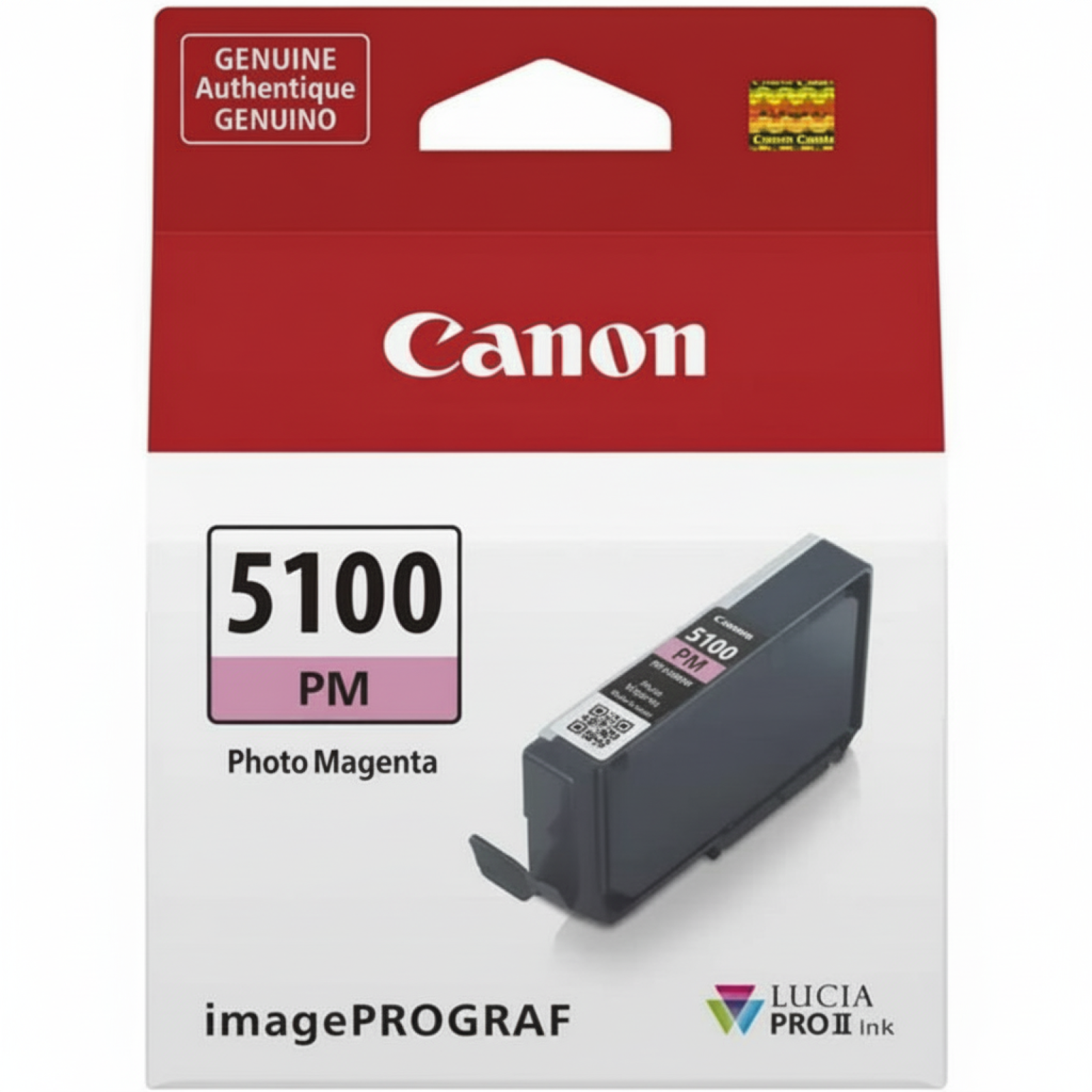 Original OEM Ink Cartridge Canon PFI-5100 PM (6957C001) (Magenta Photo)