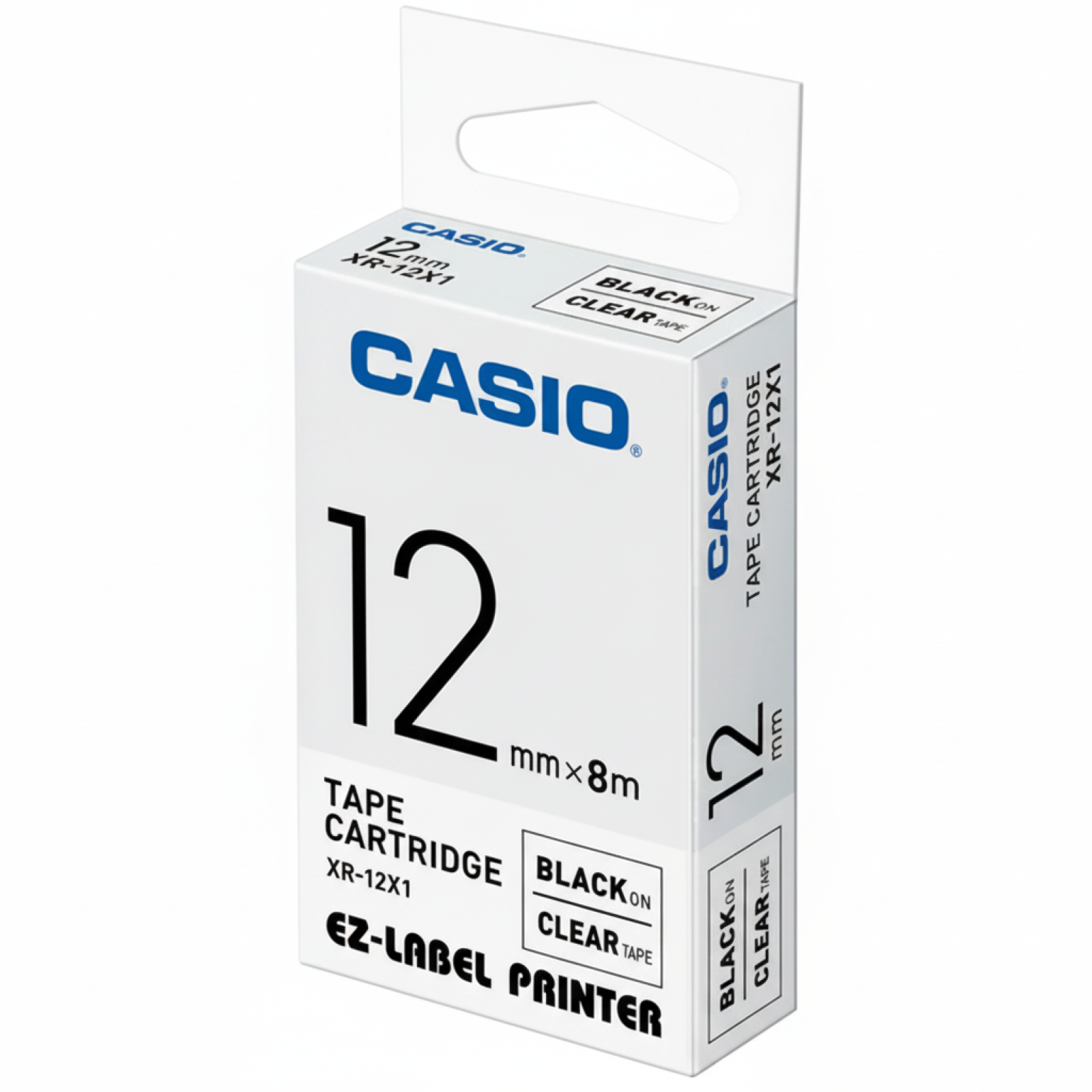 Original OEM Tape Casio XR-12X1 (XR-12X1) (Transparent) (12 mm, 8 m)