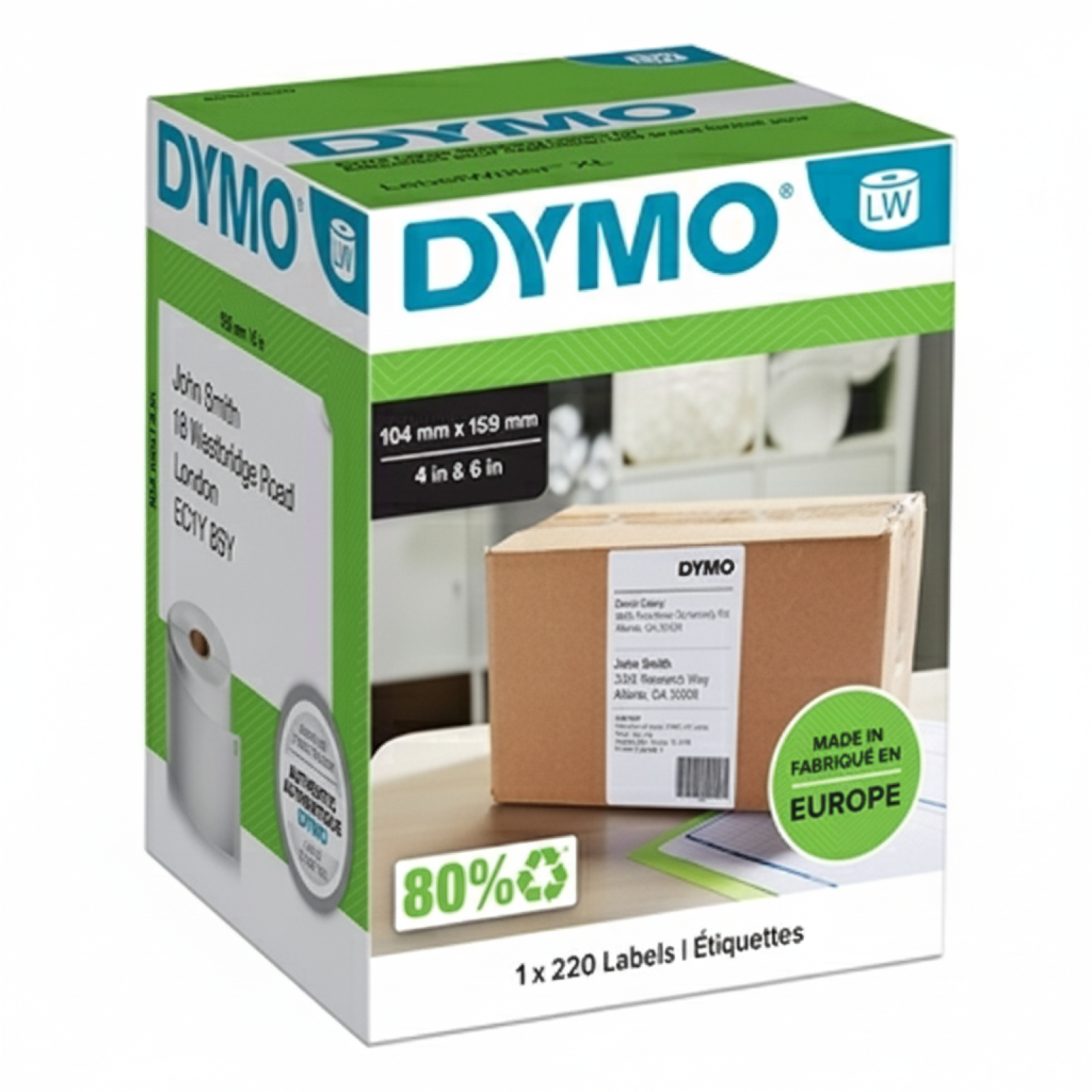 Original OEM Label DYMO LW-S0904980 (LW-S0904980) (White)