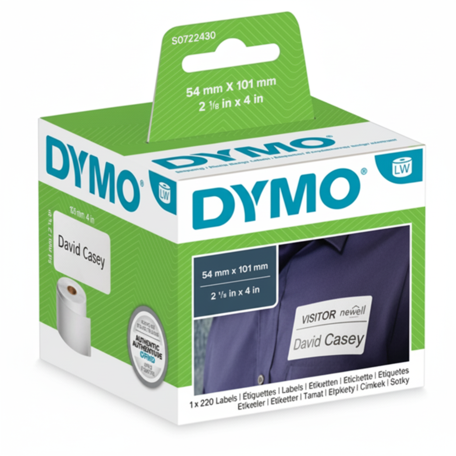 Original OEM Label DYMO LW-99014 (LW-99014) (White)