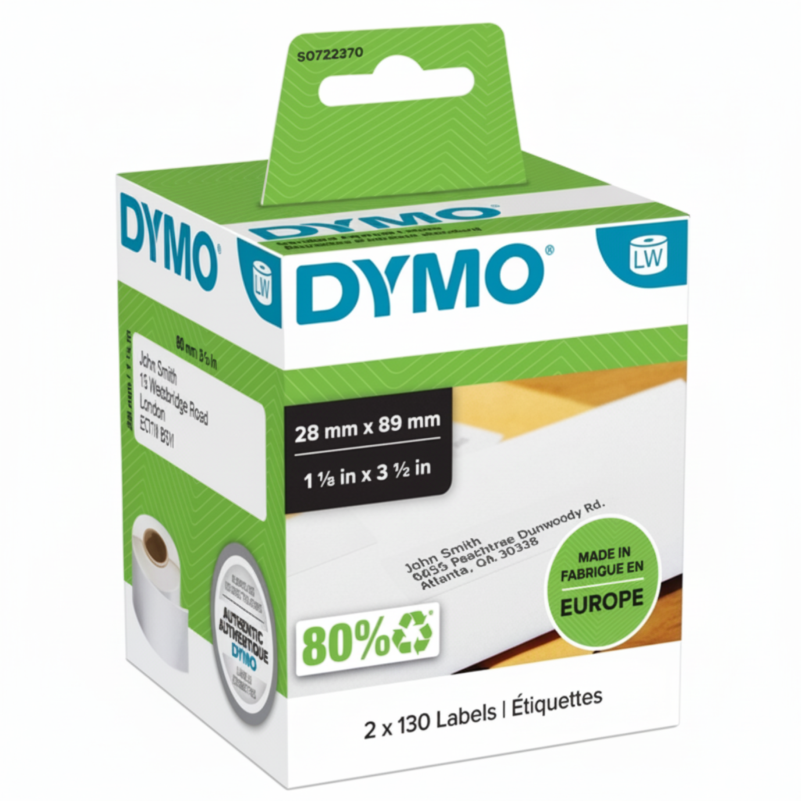 Original OEM Label DYMO LW-99010 (LW-99010) (White)