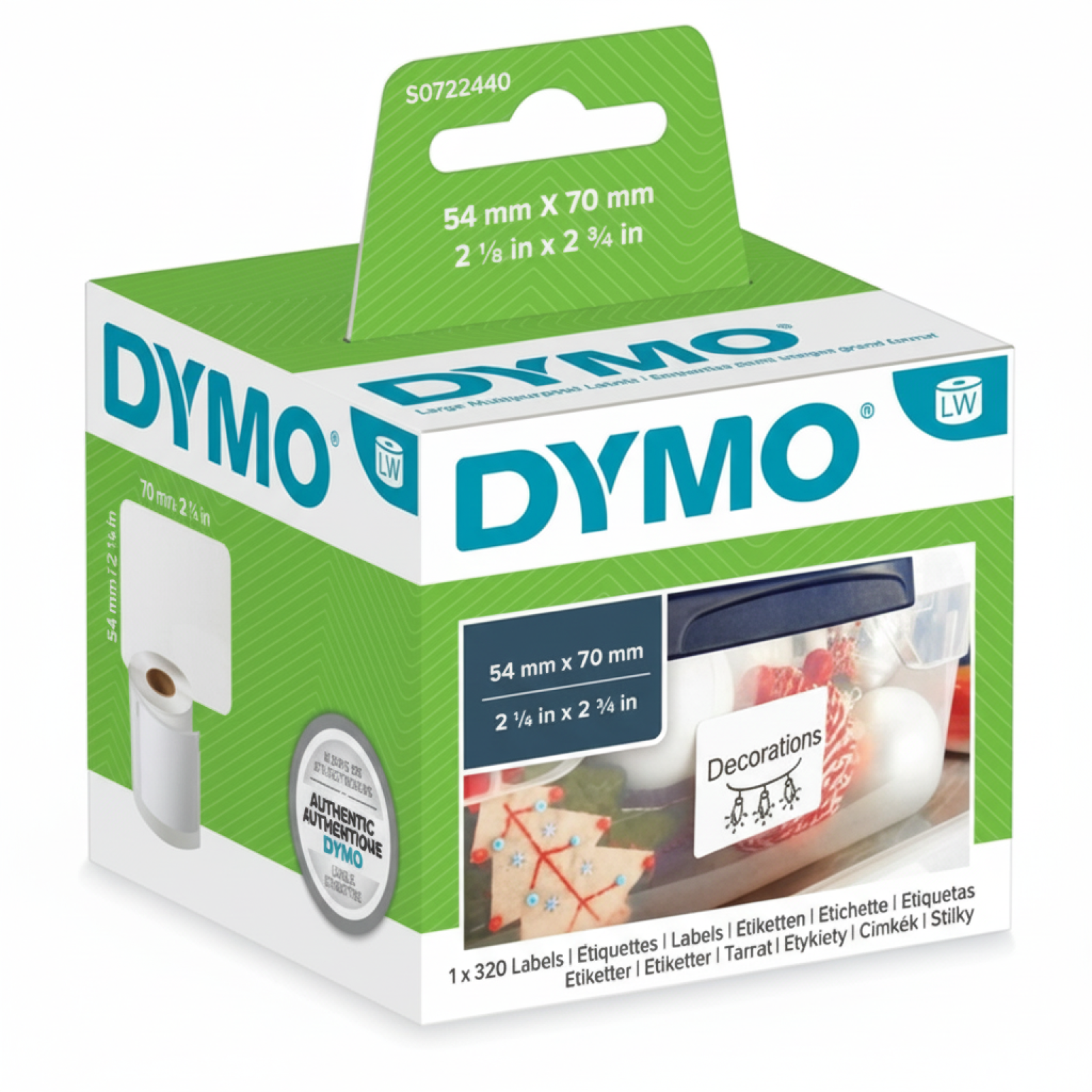 Original OEM Label DYMO LW-99015 (LW-99015) (White)
