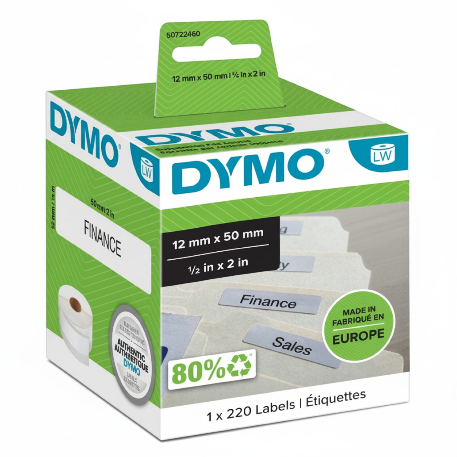 Original OEM Label DYMO LW-99017 (LW-99017) (White)