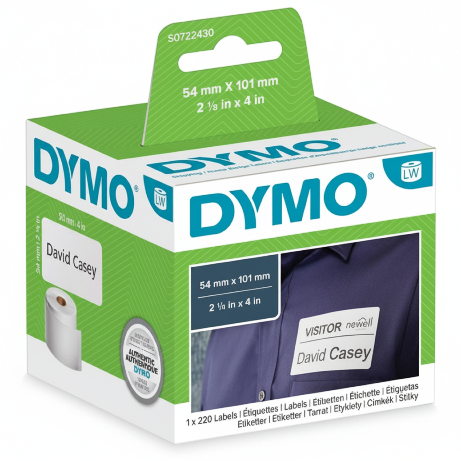 Original OEM Label DYMO LW-99014 (LW-VP12-99014) (White)