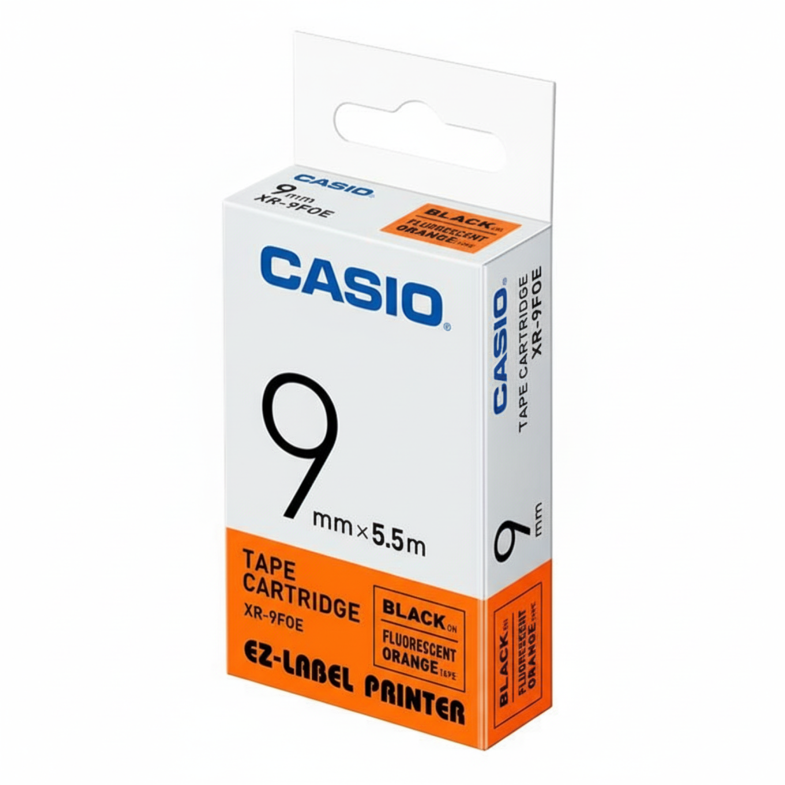 Original OEM Tape Casio XR-9FOE (XR-9FOE) (Orange) (9 mm, 5,5 m)