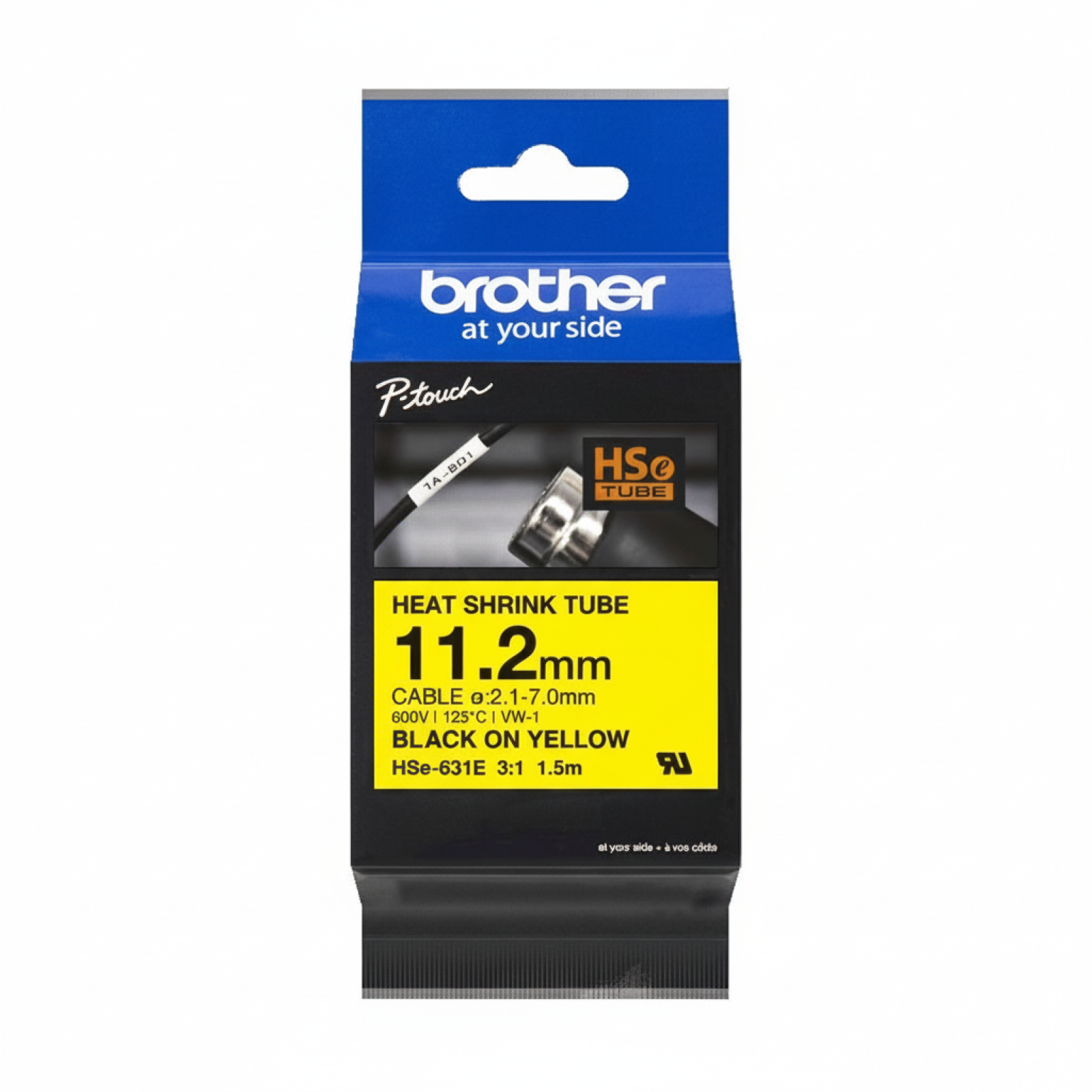 Original OEM Heat Shrink Tube Brother HSe-631 (HSe-631) (Yellow)
