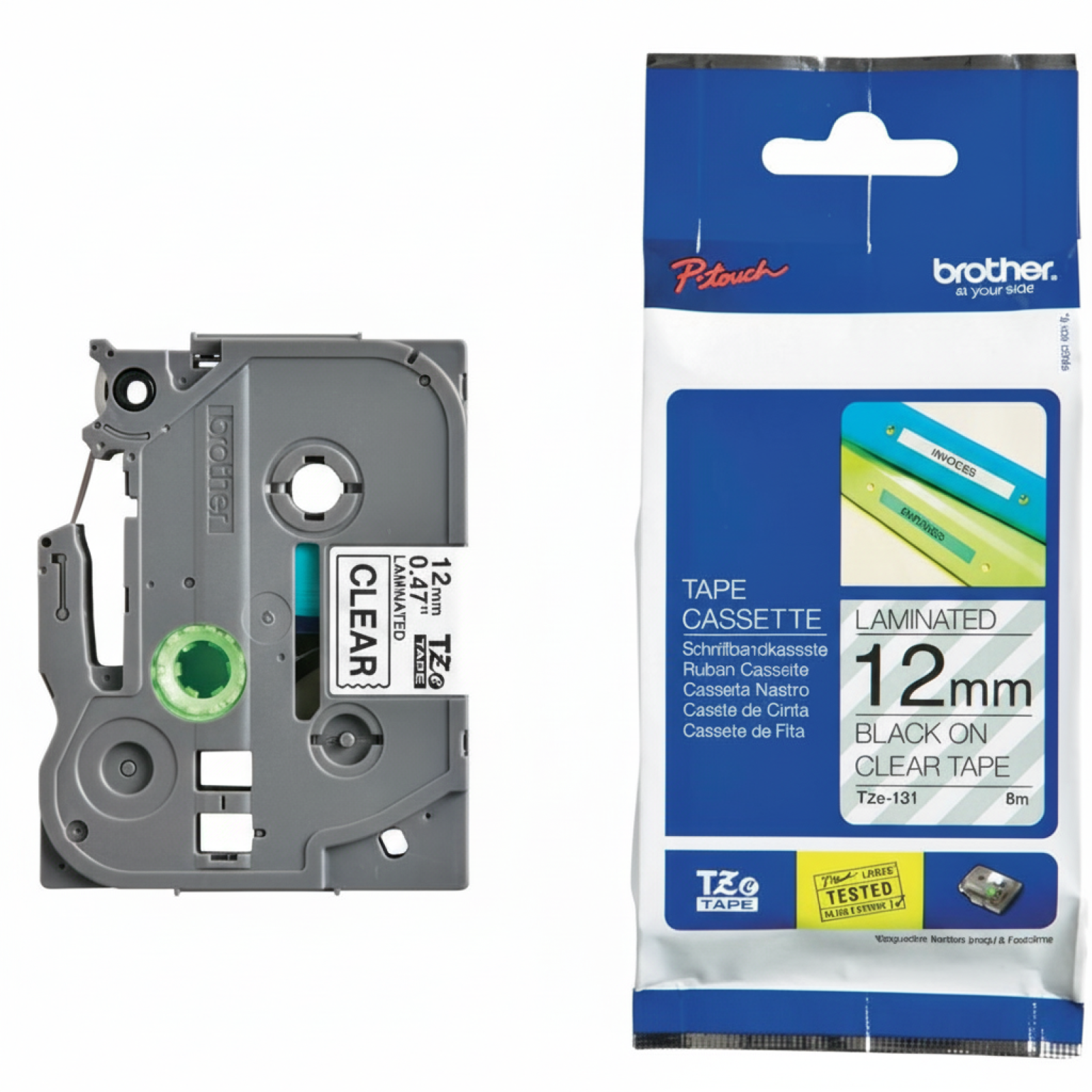 Original OEM Tape Brother TZe-131 (TZe-131) (Transparent) (12 mm, 8 m)