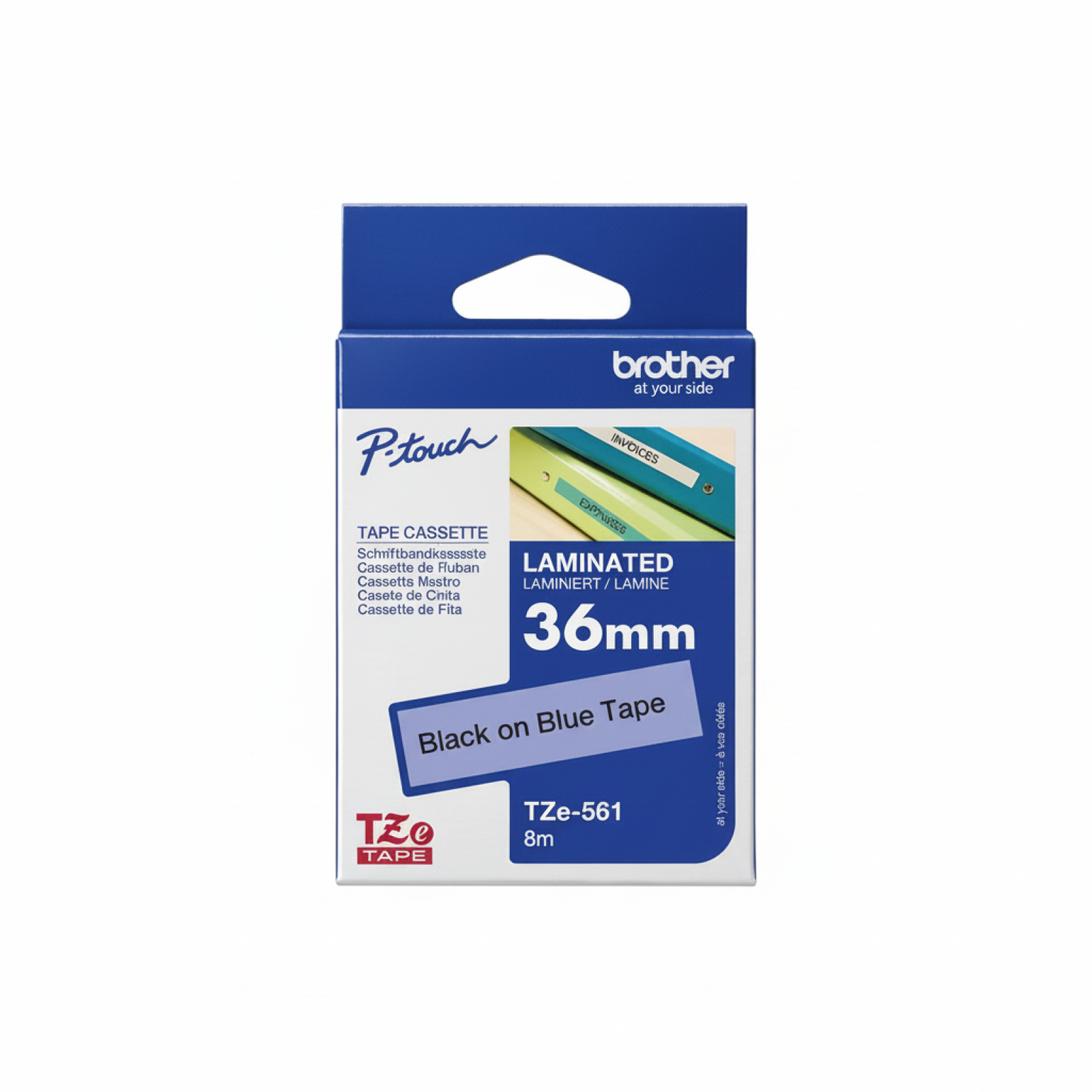 Original OEM Tape Brother TZe-561 (TZe-561) (Blue) (36 mm, 8 m, Blue)